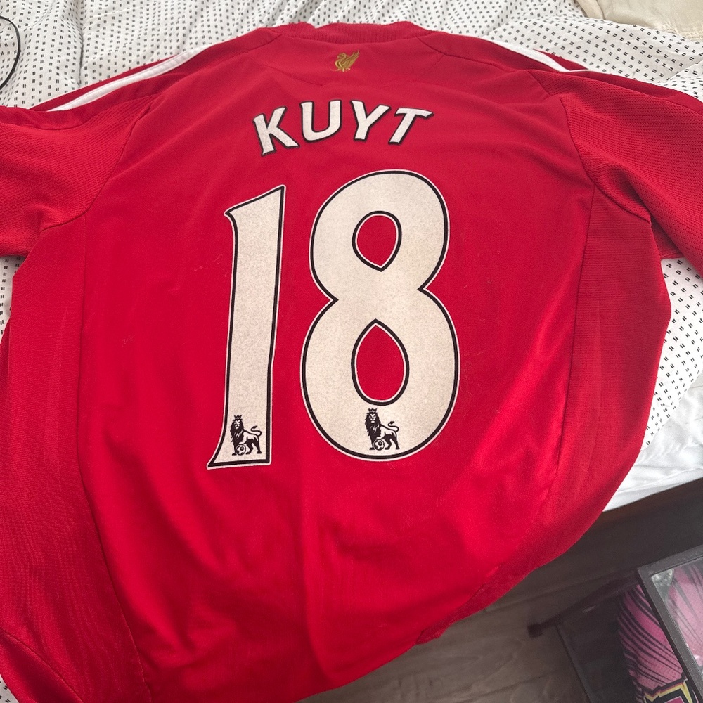 Dirk KUYT Liverpool Red Men's Shirt ADIDAS 18